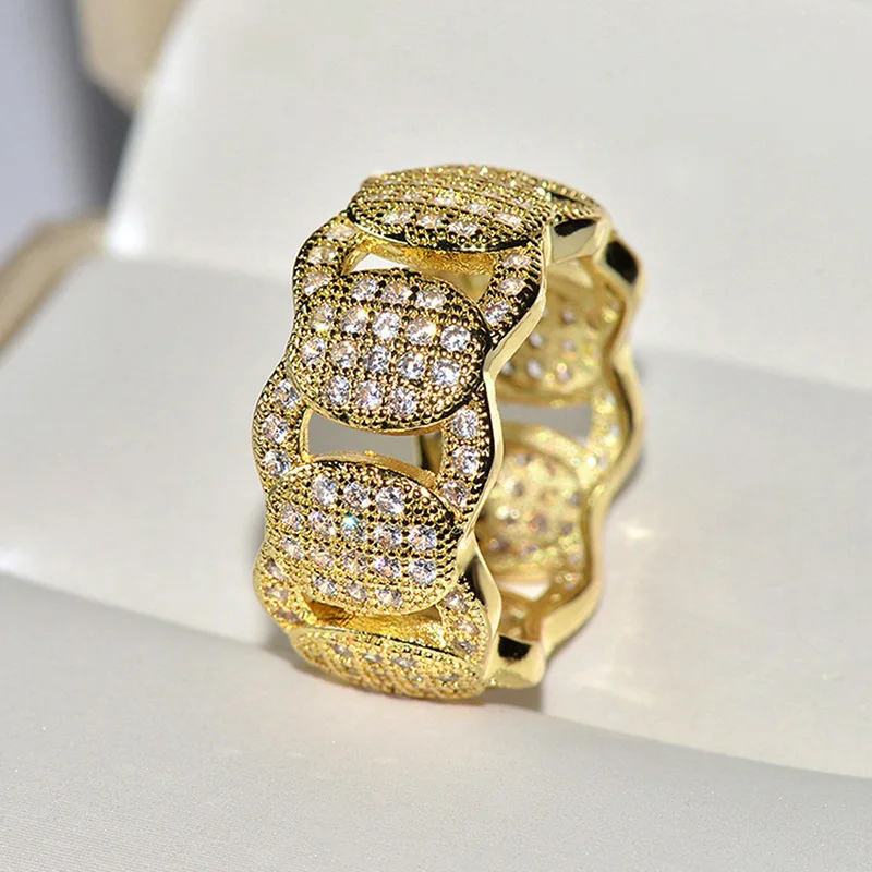 Jewelry Making Business - Elliptisches Design mit Zirkonia-Besatz im Business-Stil,