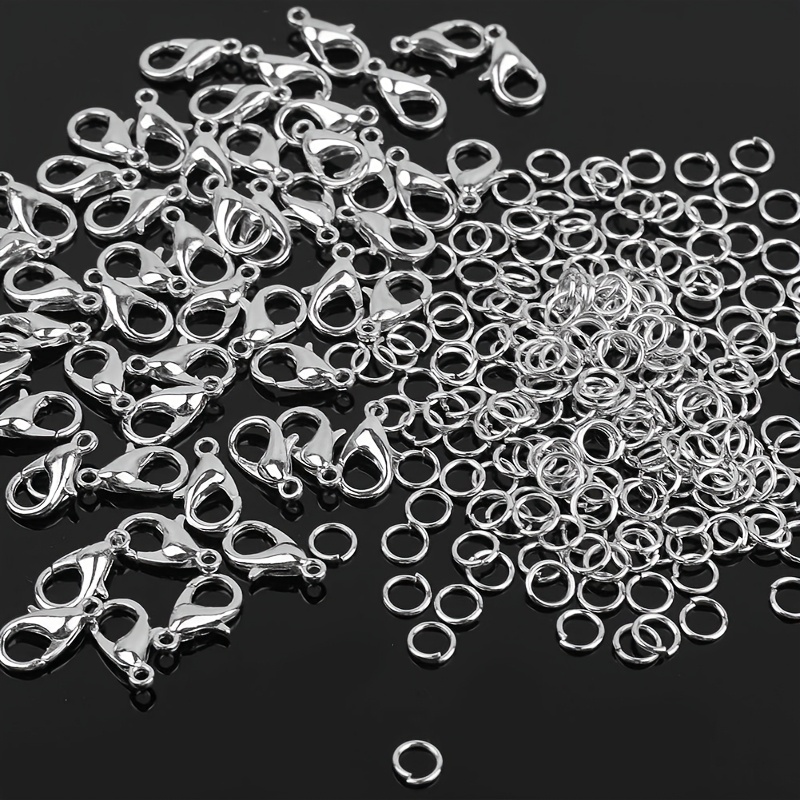 Jewelry Making Jump Rings - 1/2/300 Stück Karabinerverschlüsse Offene Biegeringe Kombi-Set