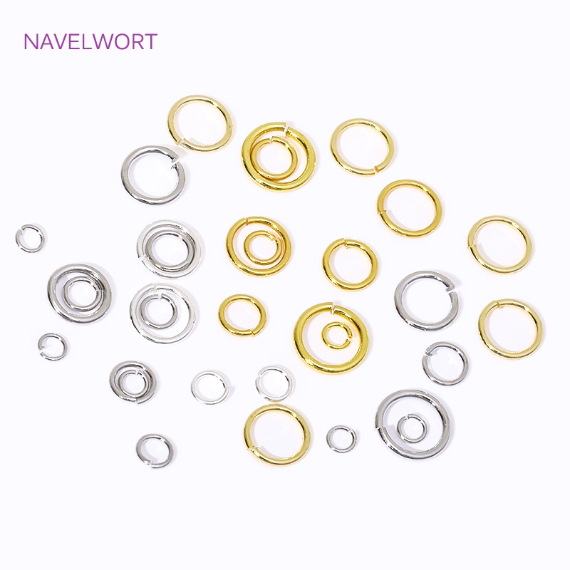 Jewelry Making Jump Rings - 14K/18K vergoldeter Spaltring Offene Biegeringe Verbindungsringe
