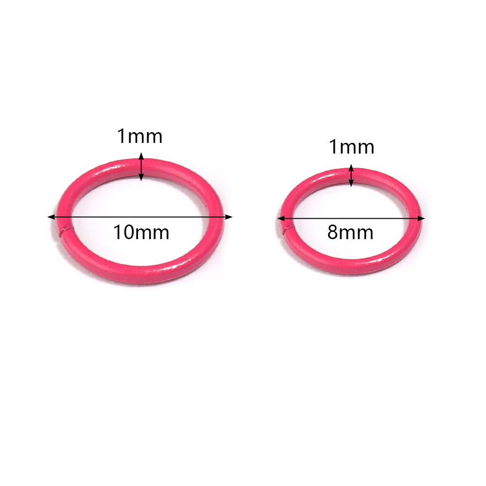 Jewelry Making Jump Rings - 50 Stück 8/10 mm Eisen-Spaltring, offene