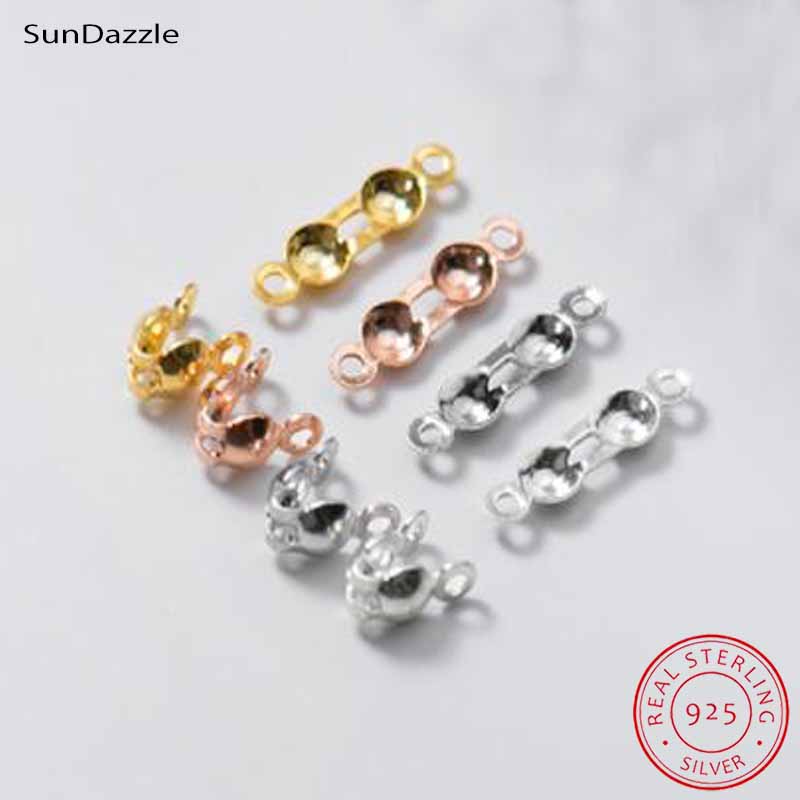 Jewelry Making With Beads - 4 Stück Echte Reine 925 Sterling