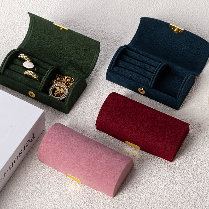 Jewelry Making Business - Gewölbte Tragbare Schmuckaufbewahrungsbox für Geschäftsreisen und
