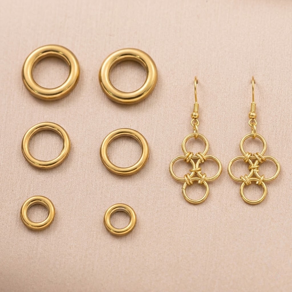 Jewelry Making Jump Rings - 20 Stück Edelstahl Gelötete Runde Geschlossene