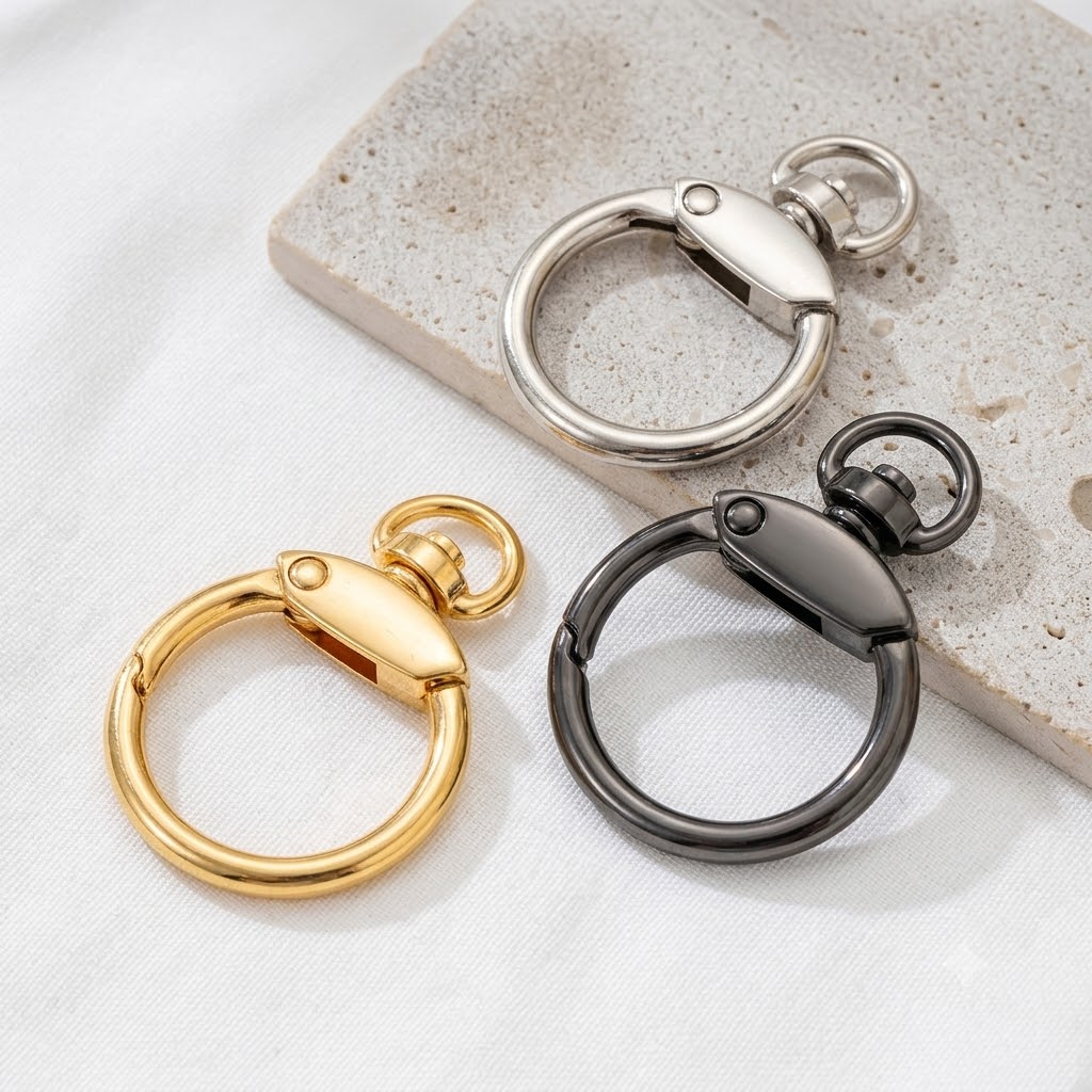 Jewelry Making Jump Rings - 5 Stück/Set Metall-Federverschlüsse mit Drehverschluss für