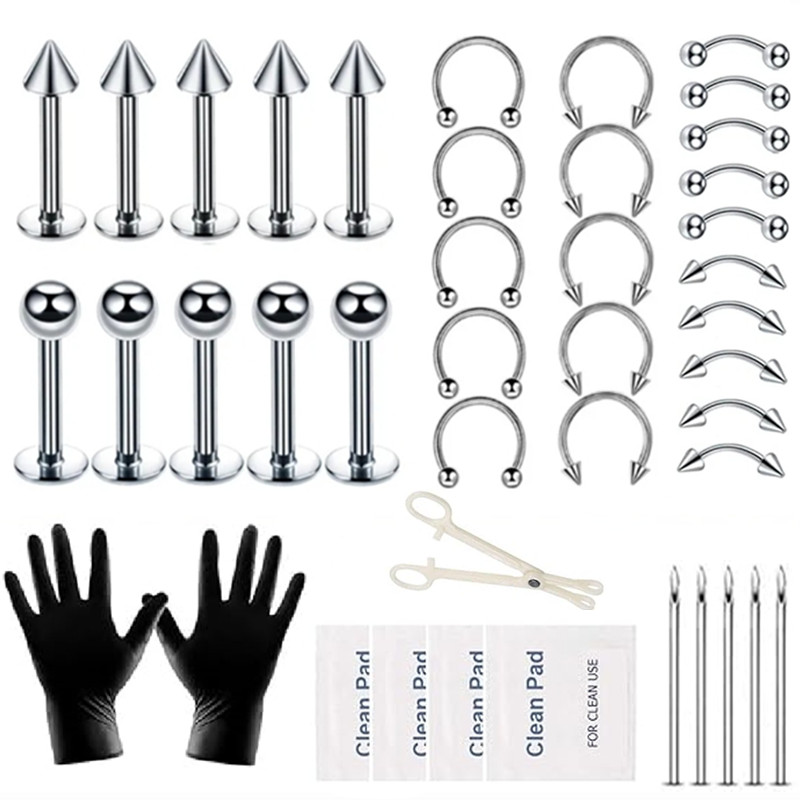 Jewelry Making Kit Professional - Professionelles Piercing-Werkzeugset Septum Forcep Clamp Zange