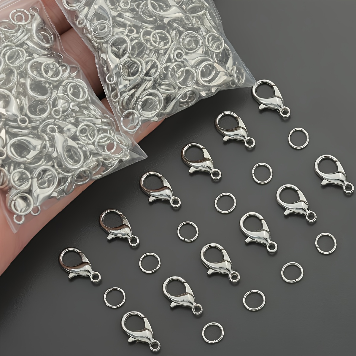 1/2/300 Stück Karabinerverschl – Jewelry Making Jump Rings Bewertung und Preis