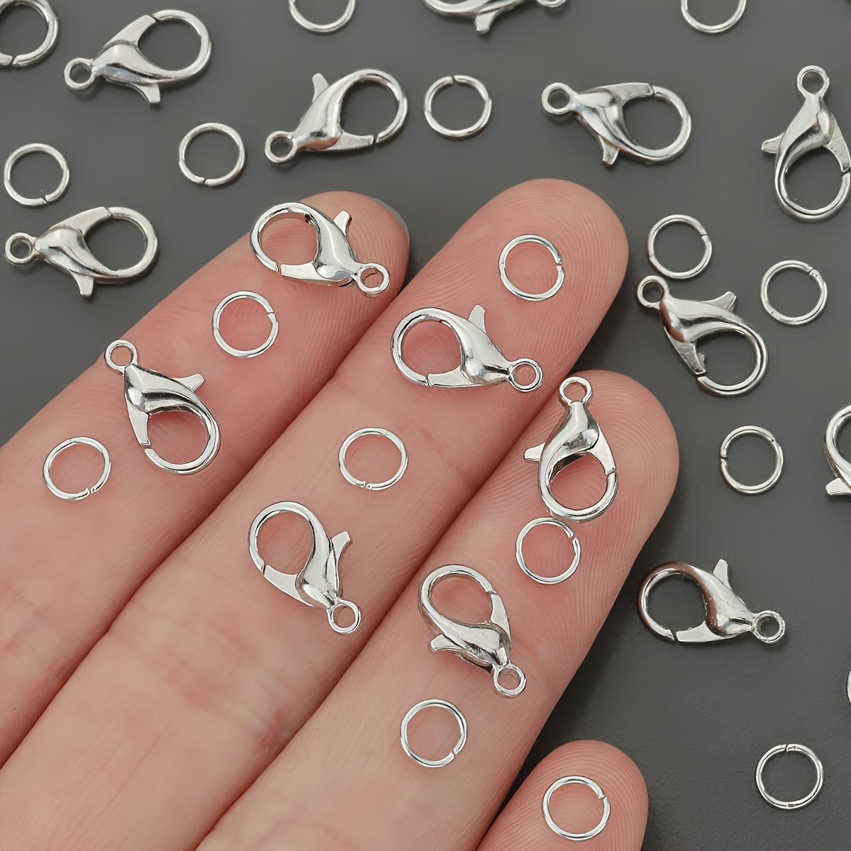 1/2/300 Stück Karabinerverschl – Jewelry Making Jump Rings Bewertung und Preis