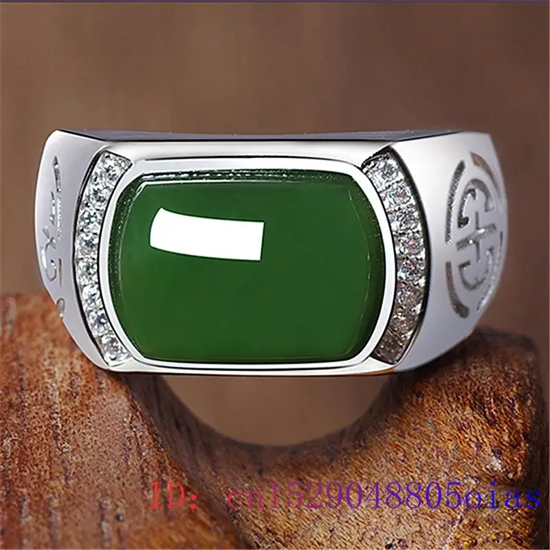 Grüner Jade-Ring, Geschenke, m – Jewelry Making Rings Bewertung und Preis