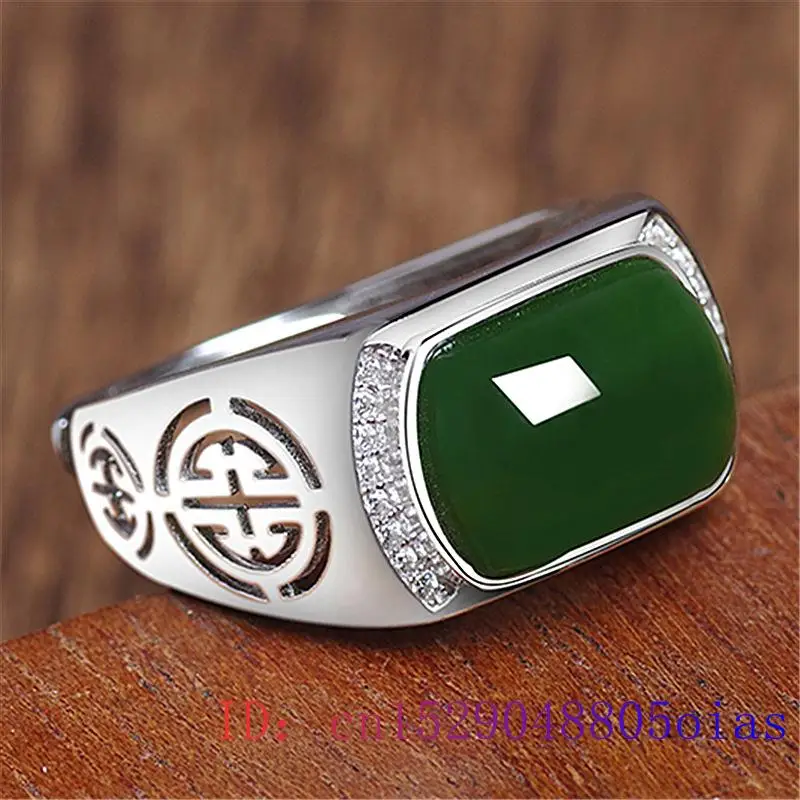 Grüner Jade-Ring, Geschenke, m – Jewelry Making Rings Bewertung und Preis