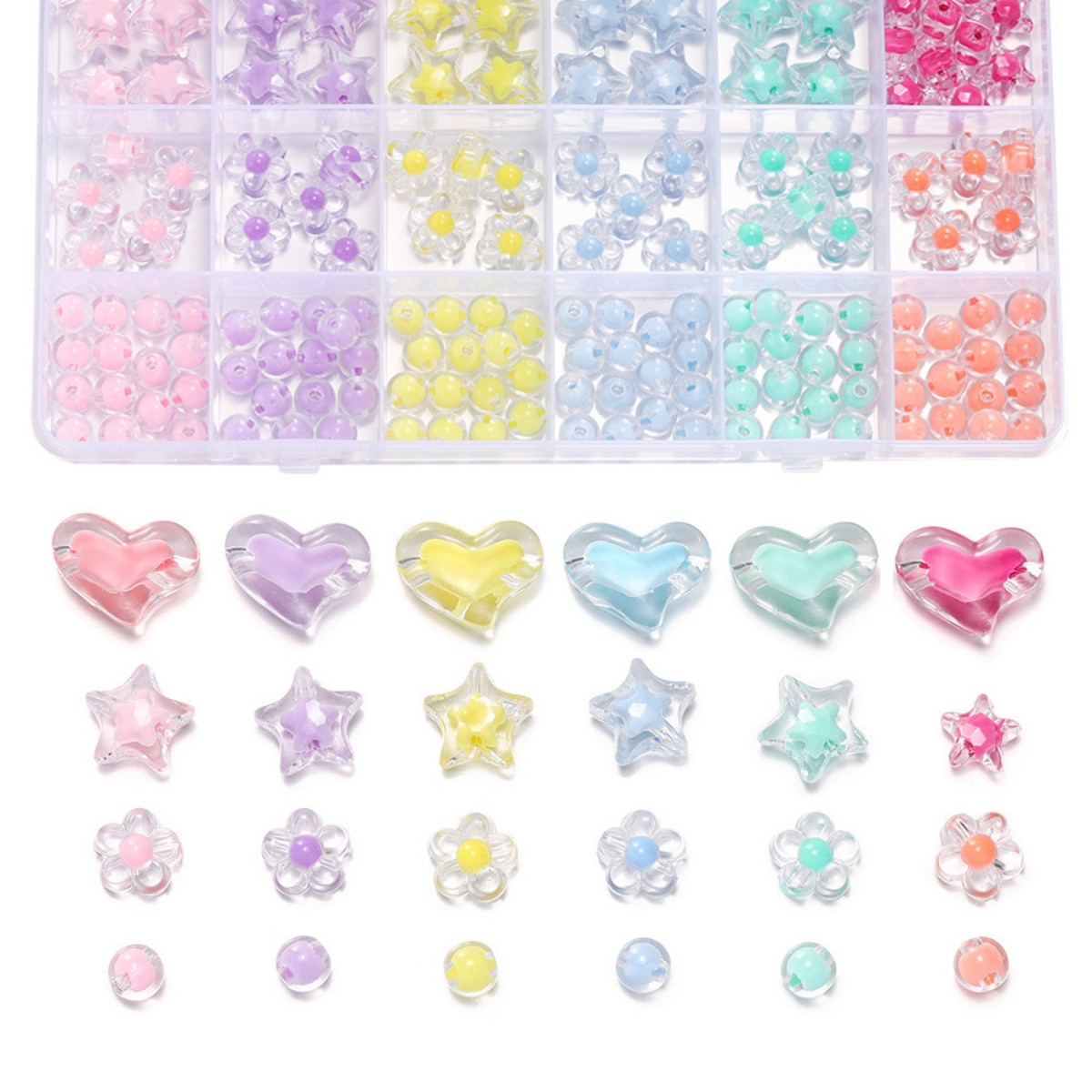 174 teile/schachtel Herz Acryl – Jewelry Making For Birthday Party Bewertung und Preis