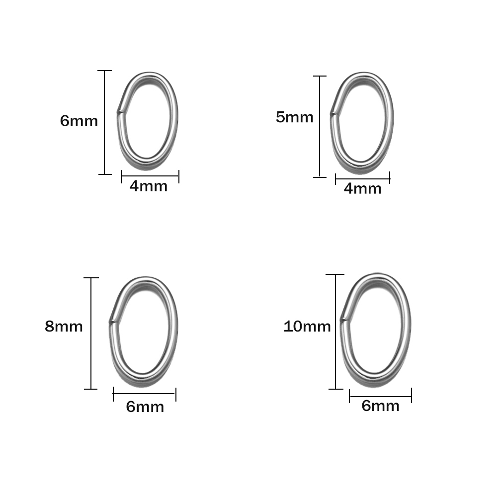 50 Stück 3 Farben Edelstahl Ov – Jewelry Making Jump Rings Bewertung und Preis