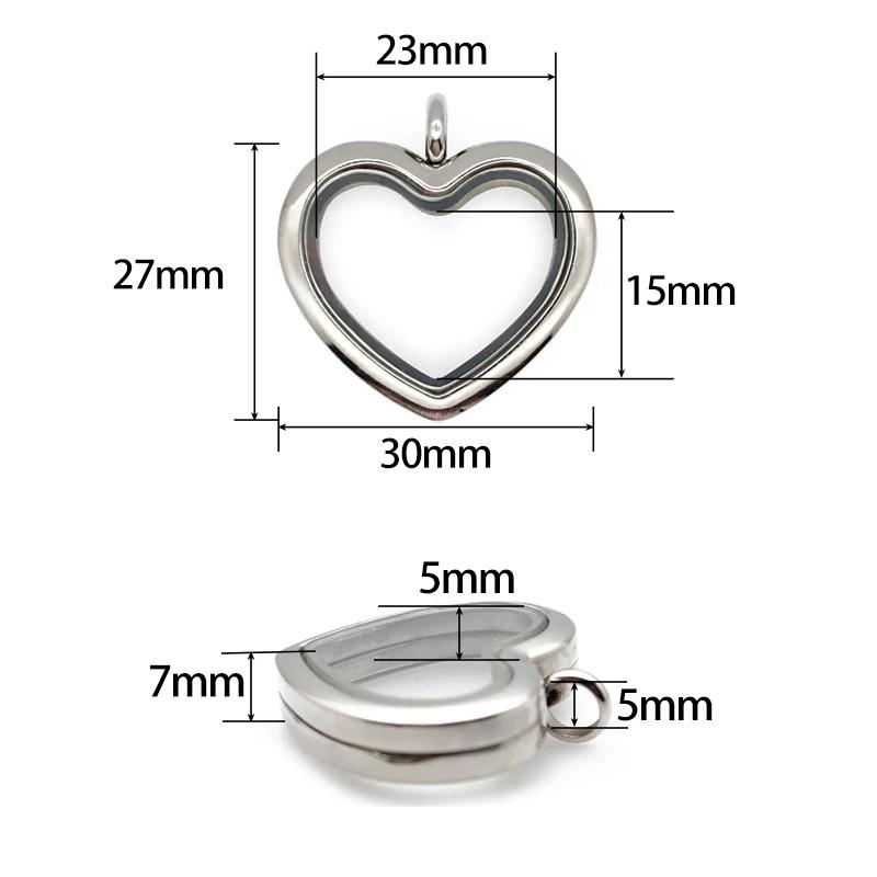 24mm 30mm Herz-Medaillon-Anhän – Jewelry Making For Birthday Party Bewertung und Preis