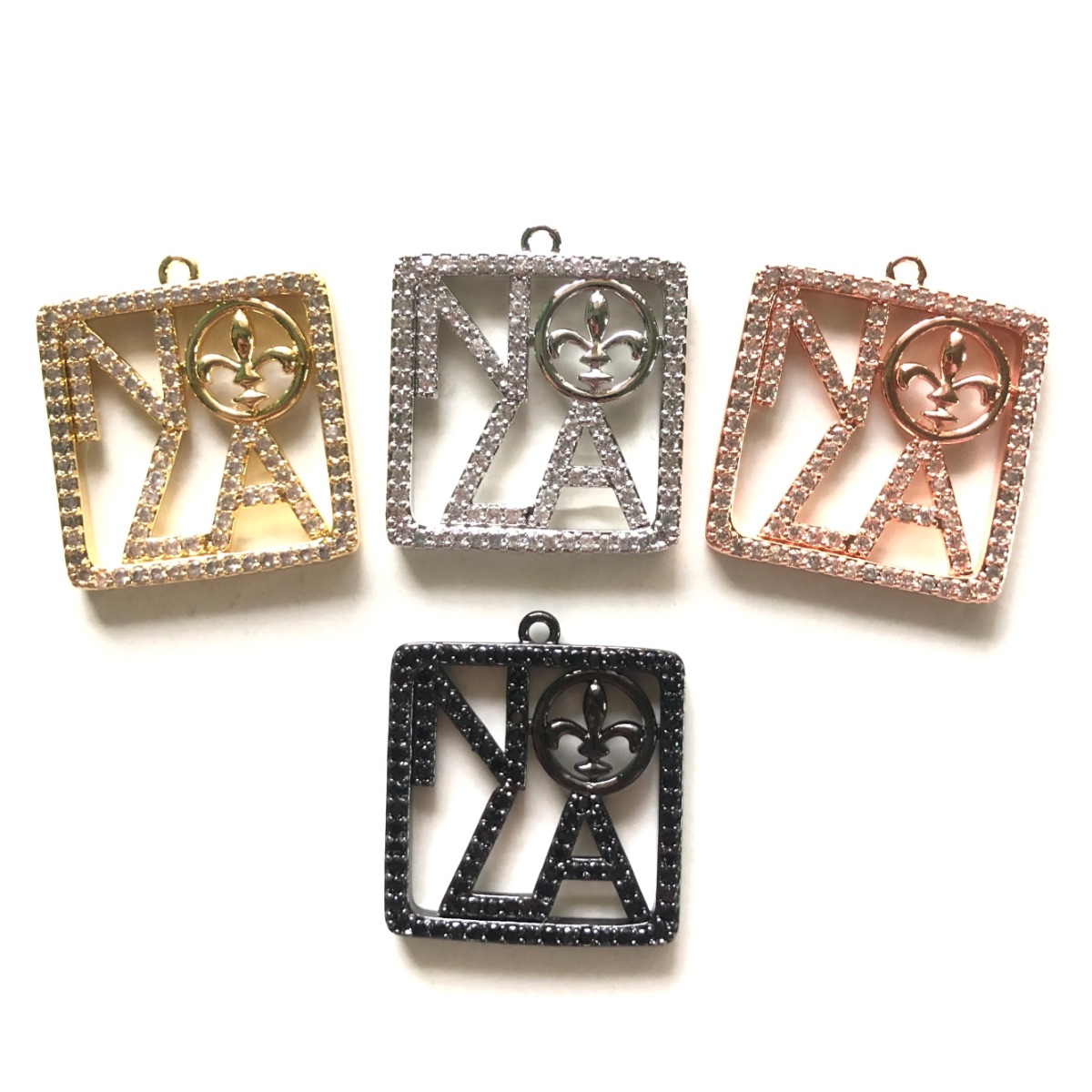 5 stücke Zirkonia Pflastern NO – Jewelry Making New Orleans Bewertung und Preis