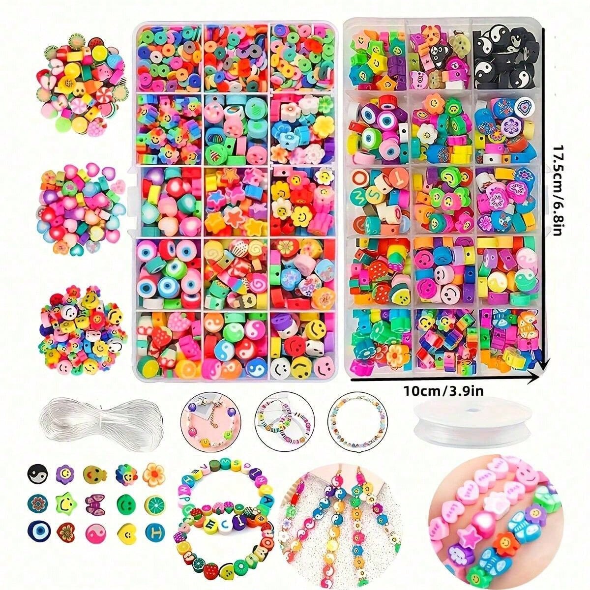 1450/1200/250 Stück Polymer Cl – Jewelry Making For Birthday Party Bewertung und Preis
