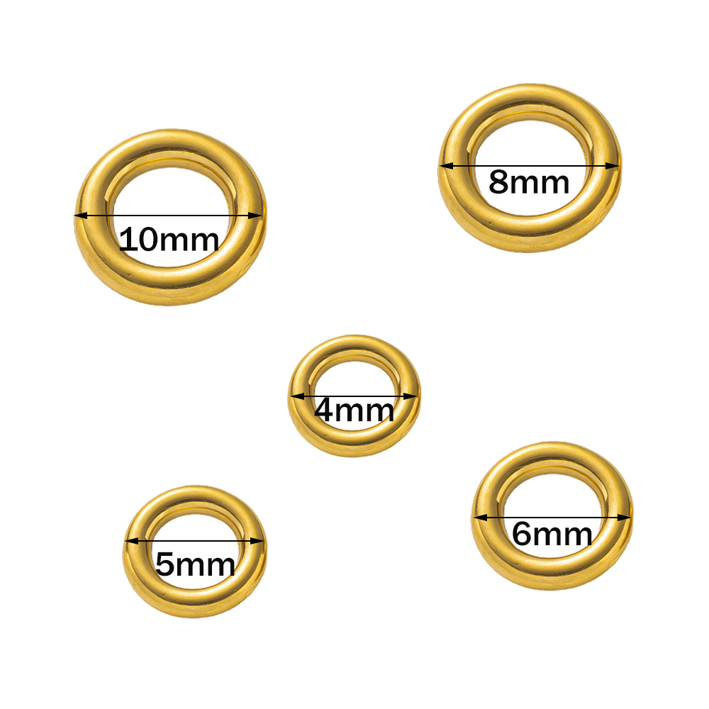 10 stücke Edelstahl Gold O Rin – Jewelry Making Jump Rings Bewertung und Preis