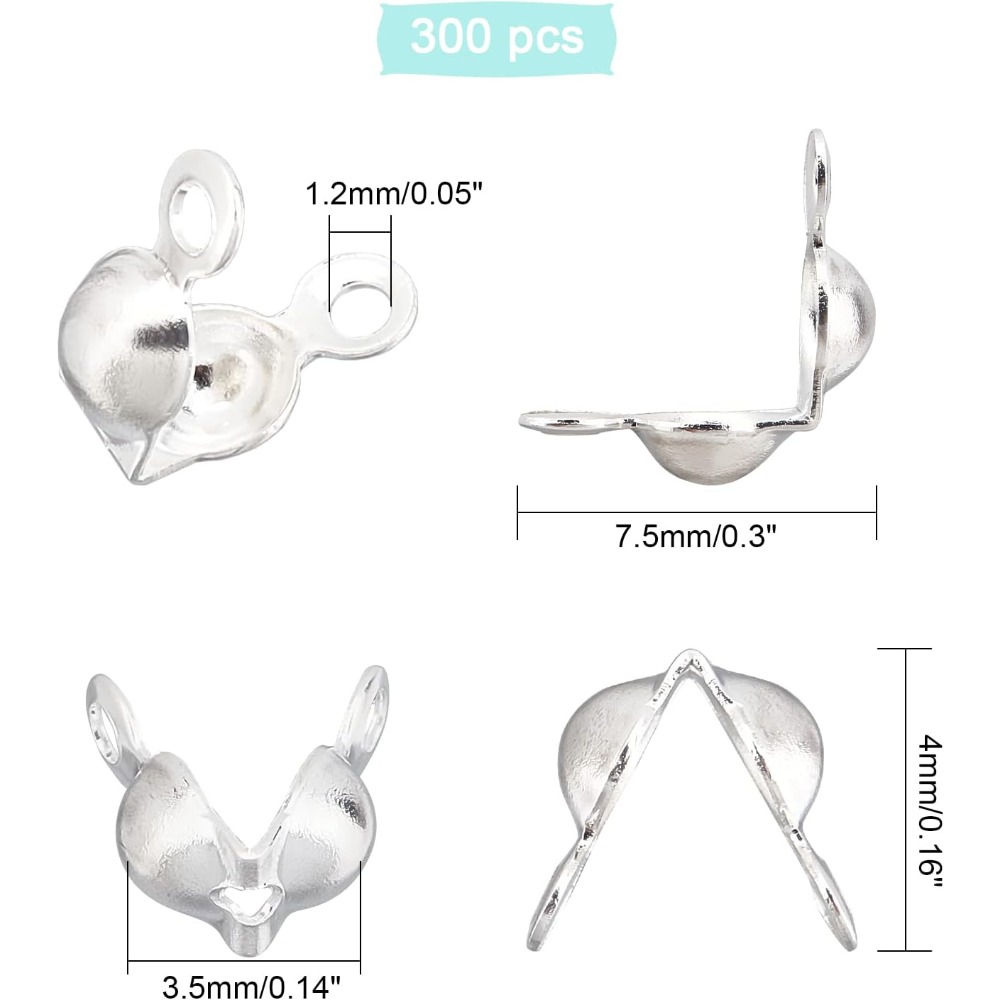 300 Stück 3,5 mm 304 Edelstahl – Jewelry Making Knots Bewertung und Preis