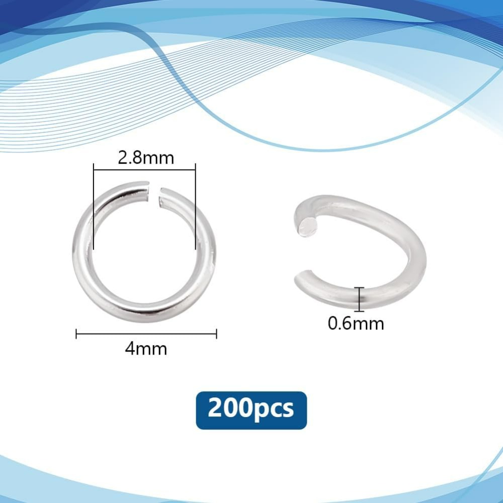 200 Stück 925 Sterling Silber  – Jewelry Making Jump Rings Bewertung und Preis