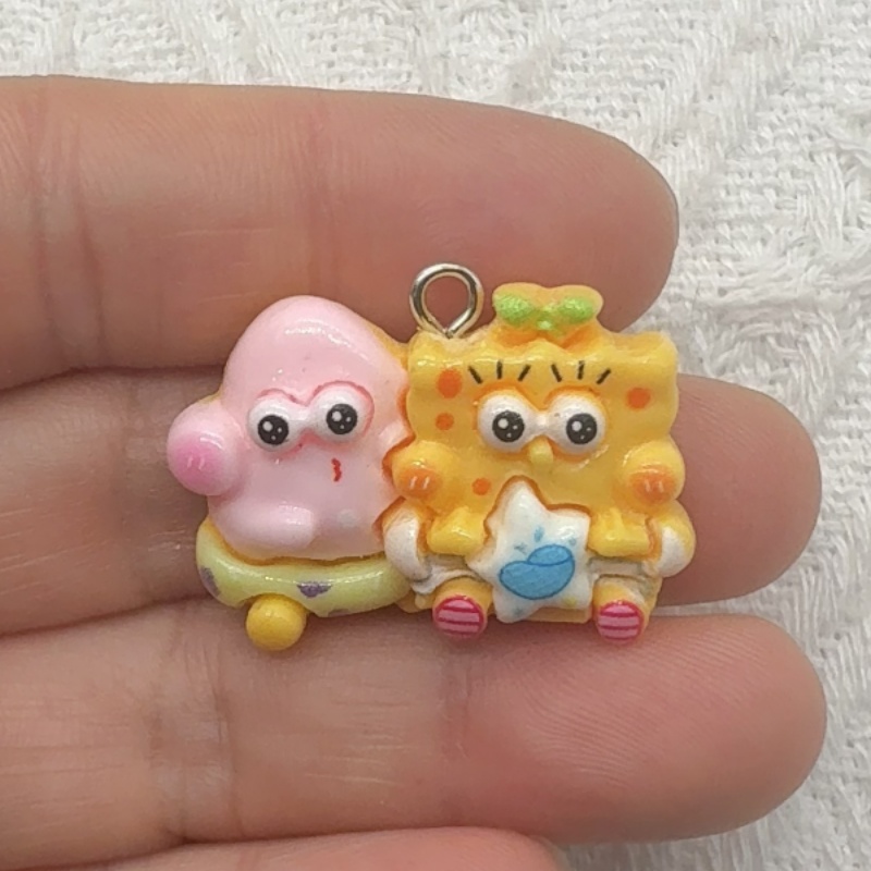 10 Stück Cartoon-Harzanhänger, – Jewelry Making For Birthday Party Bewertung und Preis