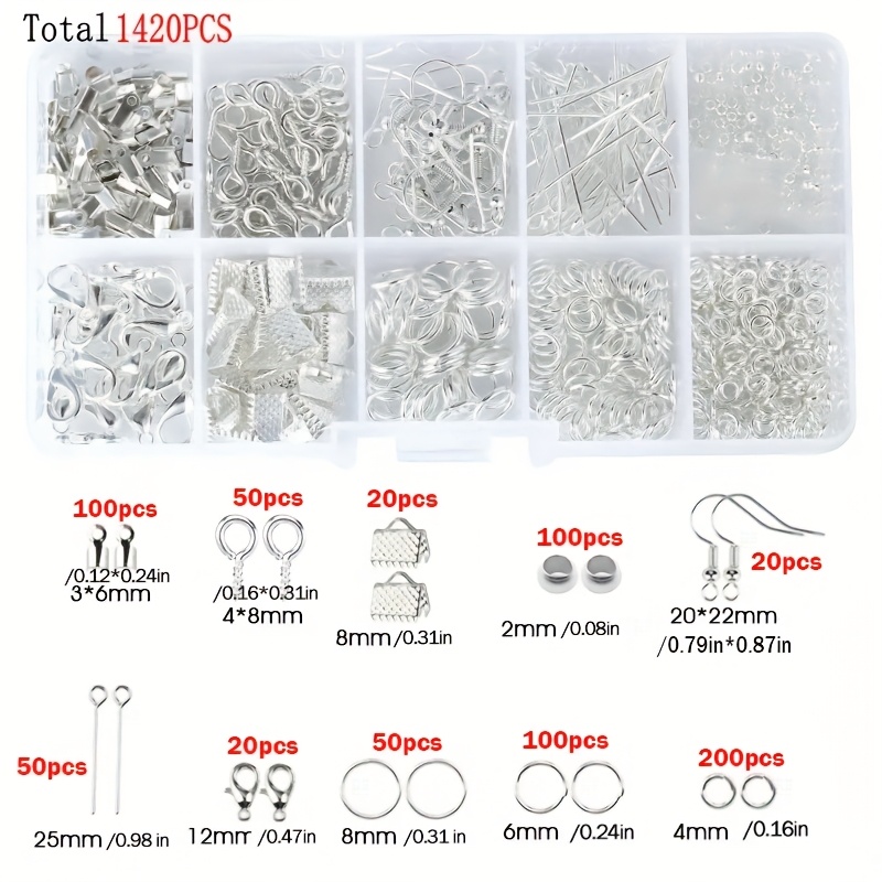 1420-teiliges Schmuckzubehör-S – Jewelry Making Jump Rings Bewertung und Preis