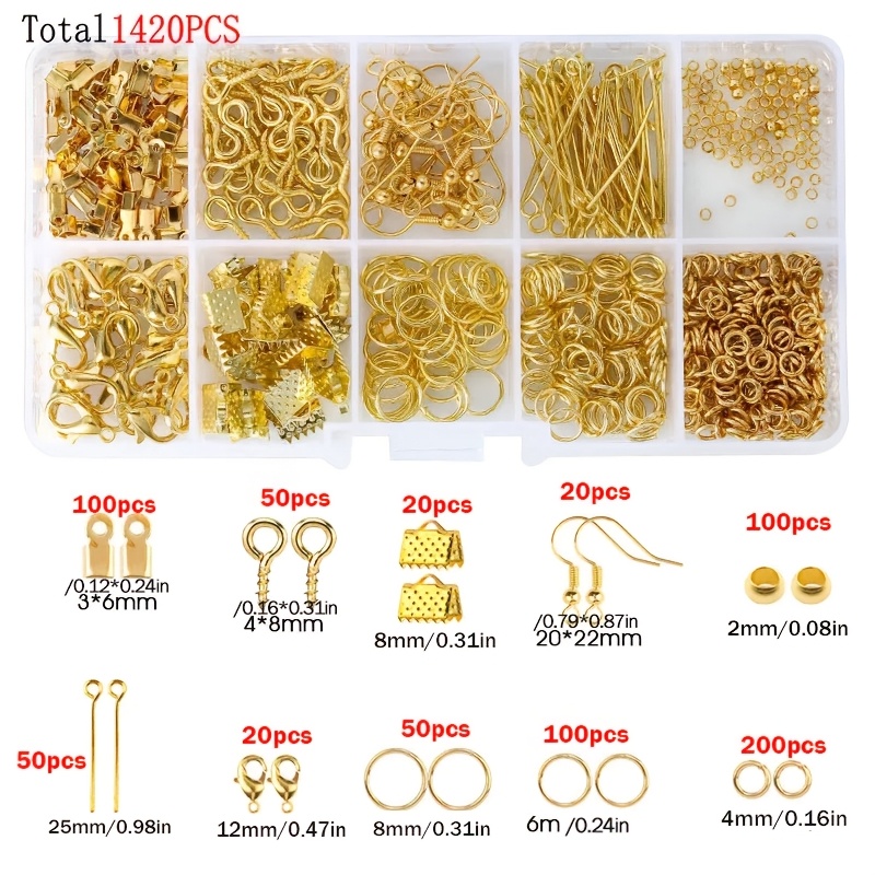 1420-teiliges Schmuckzubehör-S – Jewelry Making Jump Rings Bewertung und Preis