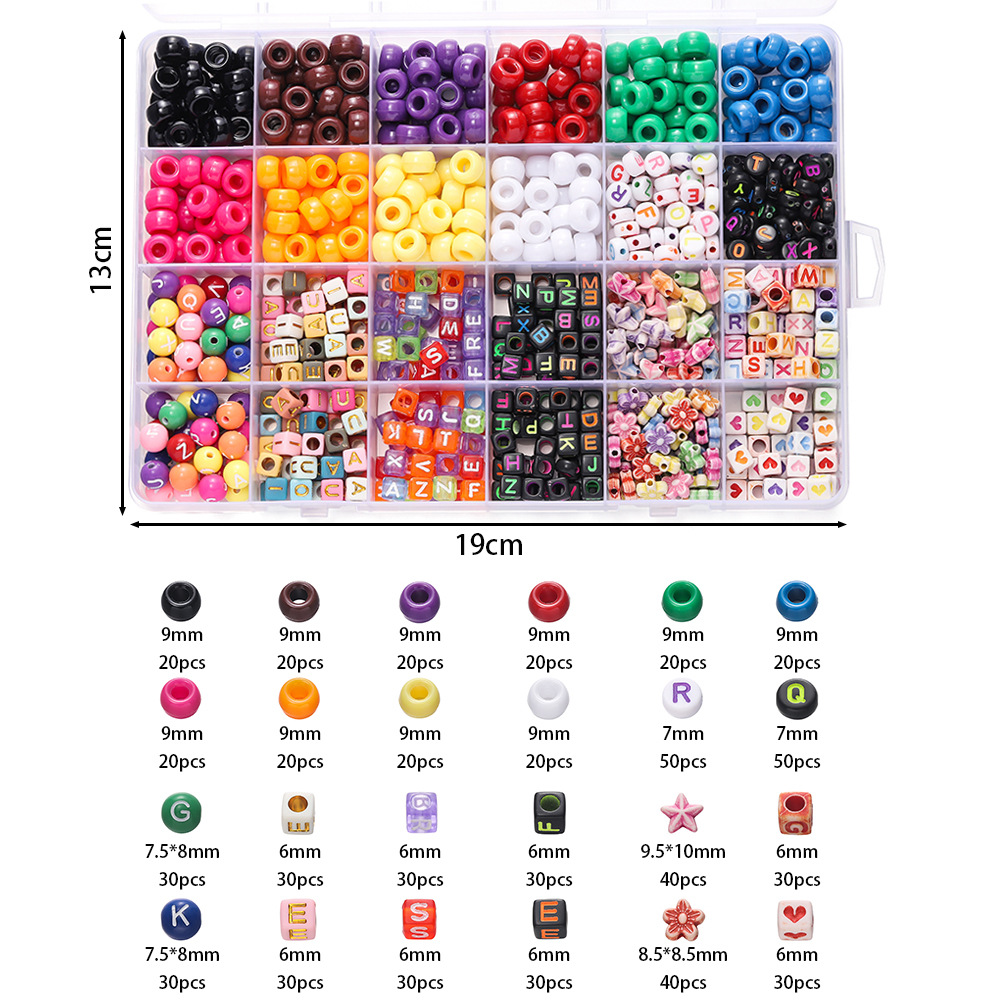 1 Box Bunte Acryl-Pony-Perlen, – Jewelry Making For Birthday Party Bewertung und Preis