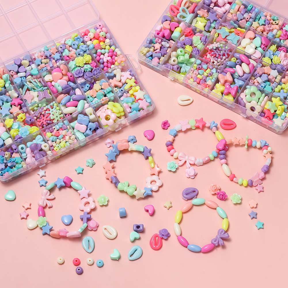 1 Box Bunte Acryl-Pony-Perlen, – Jewelry Making For Birthday Party Bewertung und Preis